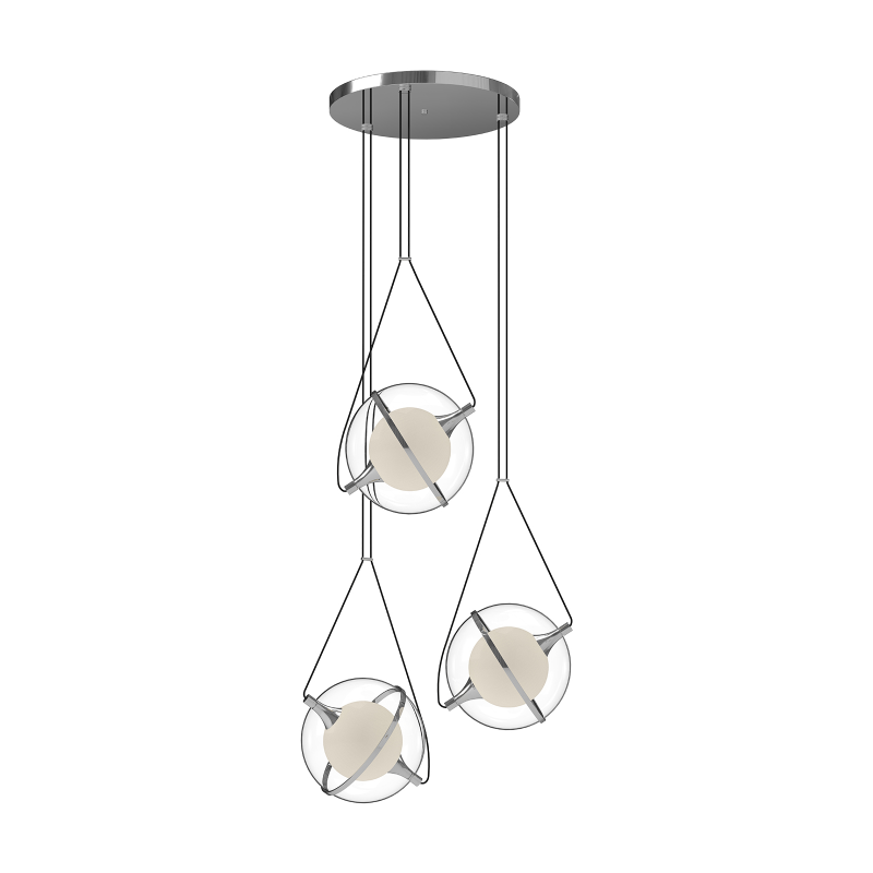 Kuzco CH76728 Aries 3-lt 18" LED Chandeliers