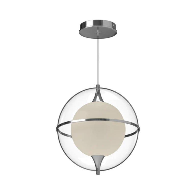 Kuzco PD76712 Aries 1-lt 13" LED Pendant, 120-277V - Chrome