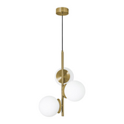 AFX ARNP17LAJD4 Arren 3-lt 17" LED Pendant - Light Antique Brass