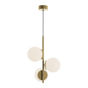 AFX ARNP17LAJD4 Arren 3-lt 17" LED Pendant - Light Antique Brass