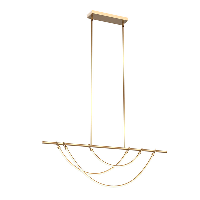 Alora LP317448 Aryas 48" LED Linear Pendant - Vintage Brass