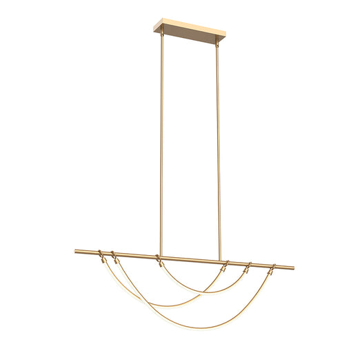 Alora LP317448 Aryas 48" LED Linear Pendant - Vintage Brass