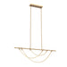 Alora LP317448 Aryas 48" LED Linear Pendant - Vintage Brass