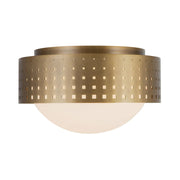 Kuzco FM70810 Astoria 10" Flush Mount - Vintage Brass