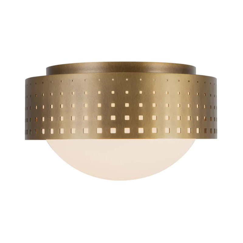 Kuzco FM70810 Astoria 10" Flush Mount - Vintage Brass