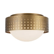 Kuzco FM70810 Astoria 10" Flush Mount - Vintage Brass