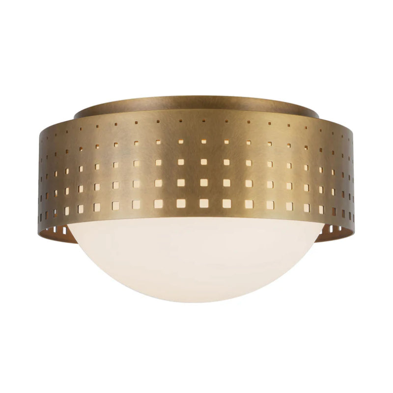 Kuzco FM70810 Astoria 10" Flush Mount - Vintage Brass