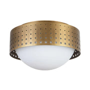 Kuzco FM70810 Astoria 10" Flush Mount - Vintage Brass