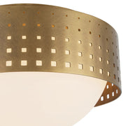 Kuzco FM70810 Astoria 10" Flush Mount - Vintage Brass