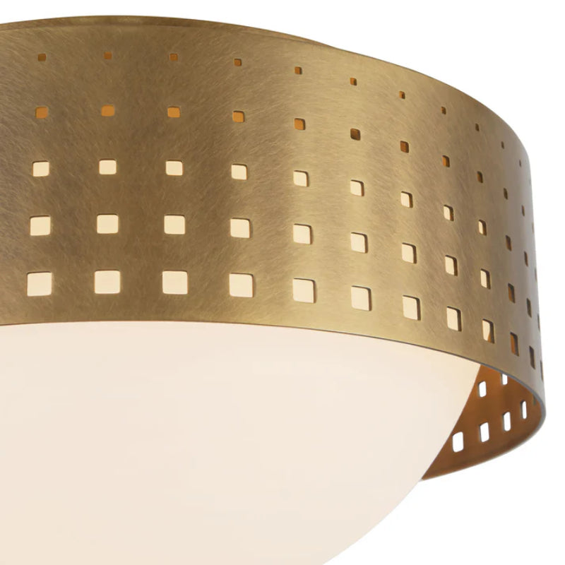 Kuzco FM70810 Astoria 10" Flush Mount - Vintage Brass
