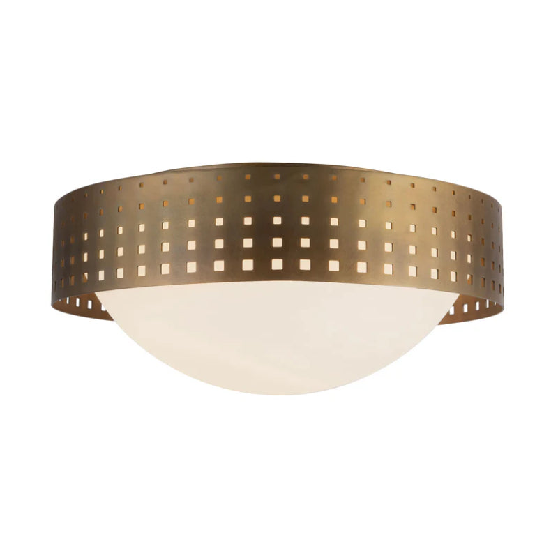 Kuzco FM70814 Astoria 14" Flush Mount - Vintage Brass