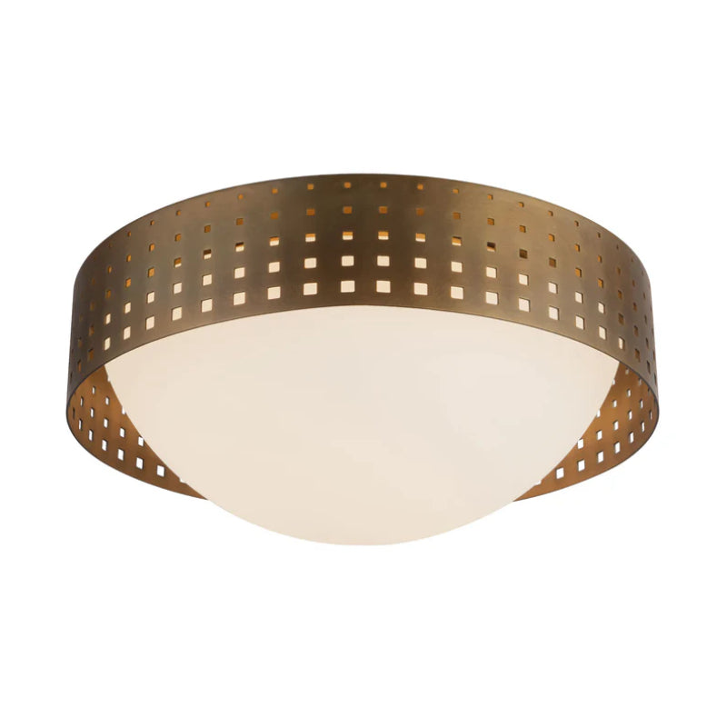 Kuzco FM70814 Astoria 14" Flush Mount - Vintage Brass