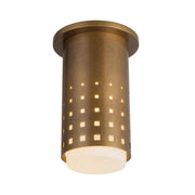 Kuzco SF70807 Astori 1-lt 7" Tall Semi-Flush Mount - Vintage Brass