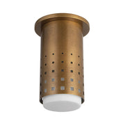 Kuzco SF70807 Astori 1-lt 7" Tall Semi-Flush Mount - Vintage Brass