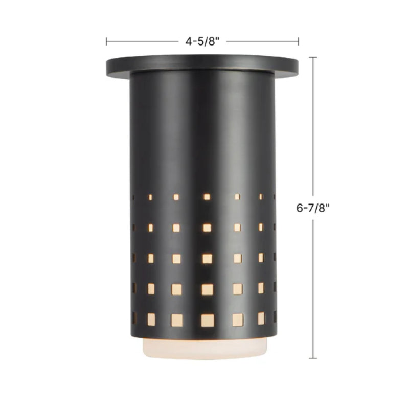 Kuzco SF70807 Astori 1-lt 7" Tall Semi-Flush Mount