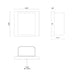 Kuzco AT48403-UNV-3CCT Tolan 5" Tall LED Outdoor Wall Sconce, CCT Selectable