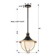 Crystorama ATL-705 Atlas 3-lt 17" Outdoor Pendant