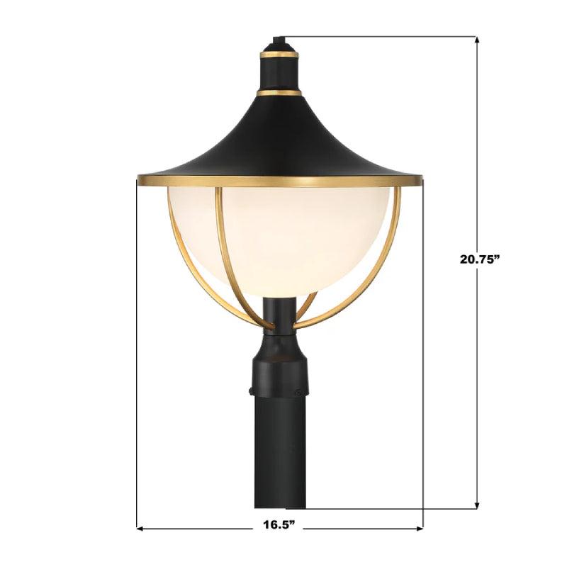 Crystorama ATL-719 Atlas 1-lt 21" Tall Outdoor Post Light
