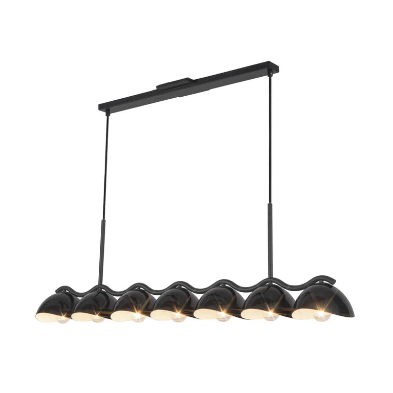 Kuzco LP57642 Atlas 7-lt 42" Linear Pendant - Black