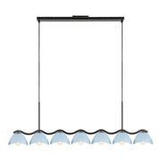 Kuzco LP57642 Atlas 7-lt 42" Linear Pendant - Cerulean