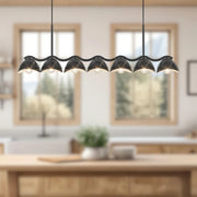 Kuzco LP57642 Atlas 7-lt 42" Linear Pendant - Black