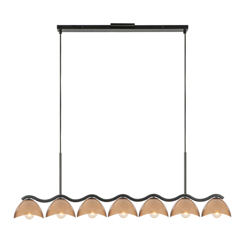 Kuzco LP57642 Atlas 7-lt 42" Linear Pendant - Peach