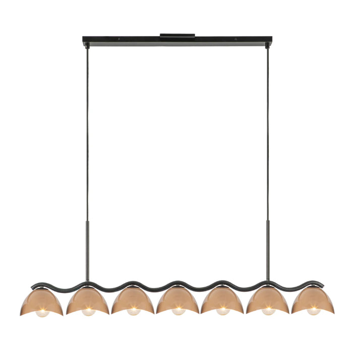 Kuzco LP57642 Atlas 7-lt 42" Linear Pendant - Peach