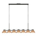 Kuzco LP57642 Atlas 7-lt 42" Linear Pendant - Peach