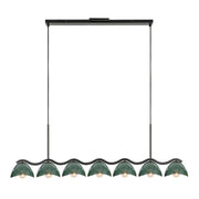 Kuzco LP57642 Atlas 7-lt 42" Linear Pendant - Pine Green