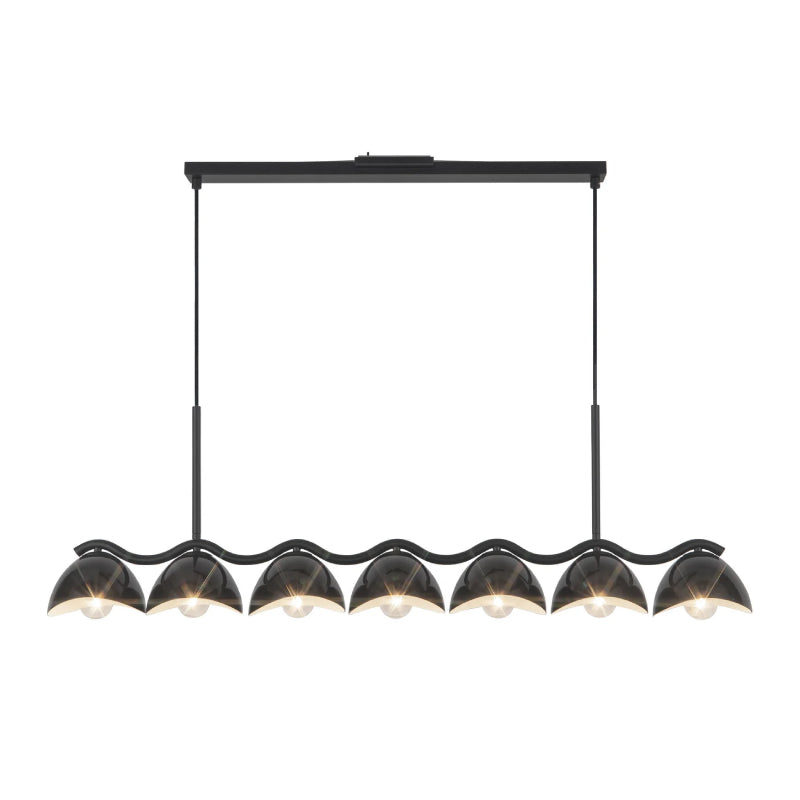 Kuzco LP57642 Atlas 7-lt 42" Linear Pendant - Black