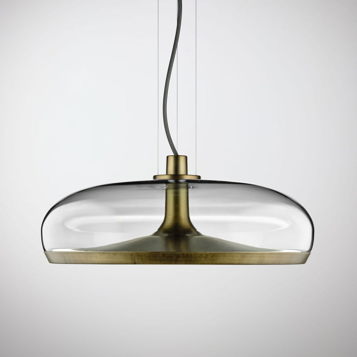 Leucos Aurelia Bold S45 2-lt 18" LED Pendant, Single Switch