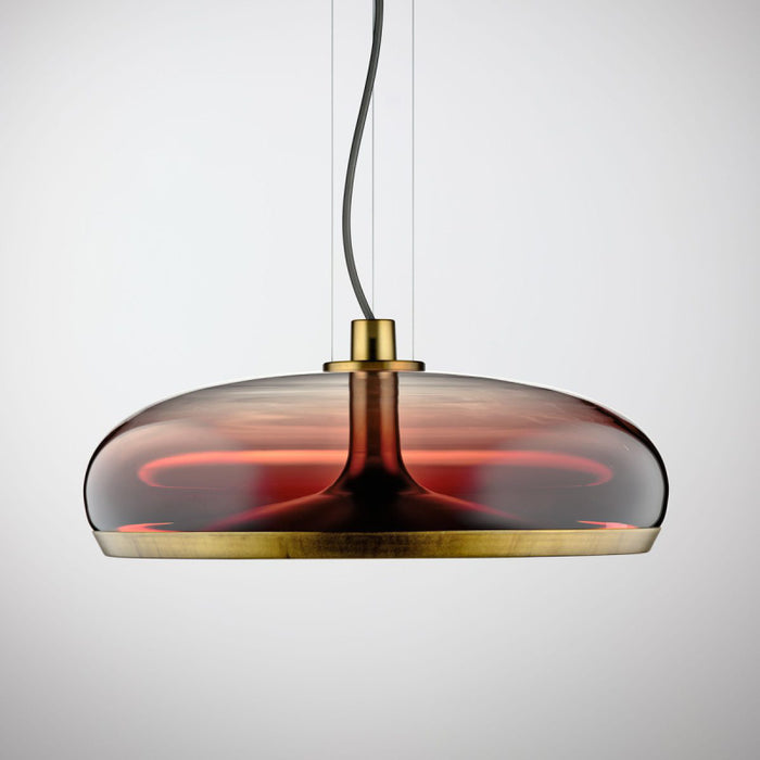 Leucos Aurelia Bold S45 2-lt 18" LED Pendant, Single Switch