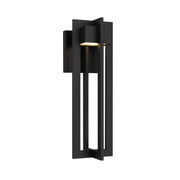 Alteck Lighting AW0002-3CCT-W 4 Bar 1-lt 18" Tall LED Outdoor Wall Sconce, 3CCT Selectable