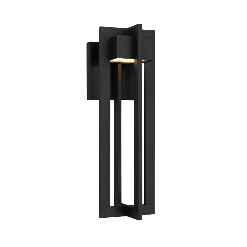 Alteck Lighting AW0002-3CCT-W 4 Bar 1-lt 18" Tall LED Outdoor Wall Sconce, 3CCT Selectable