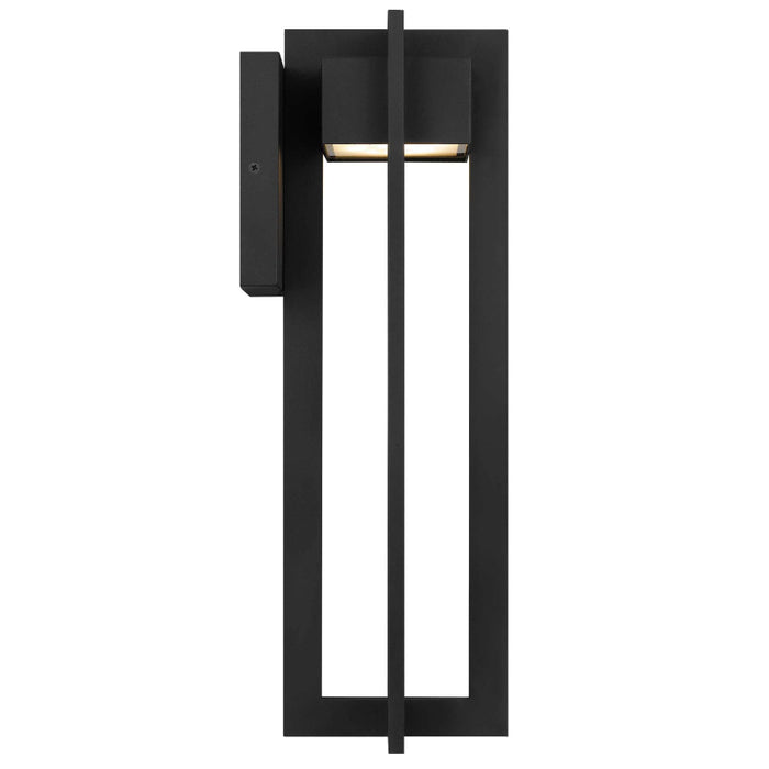 Alteck Lighting AW0002-3CCT-W 4 Bar 1-lt 18" Tall LED Outdoor Wall Sconce, 3CCT Selectable