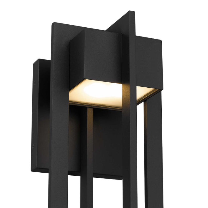 Alteck Lighting AW0004-3CCT-W 4 Bar 1-lt 23" Tall LED Outdoor Wall Sconce, 3CCT Selectable