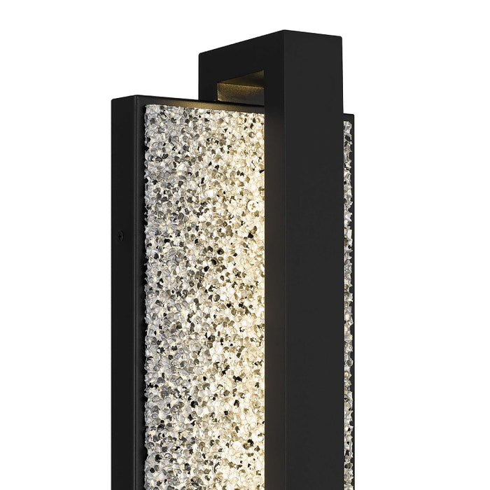 Alteck Lighting AW0005-3CCT-W Seafoam 1-lt 19" Tall LED Outdoor Wall Sconce, 3CCT Selectable