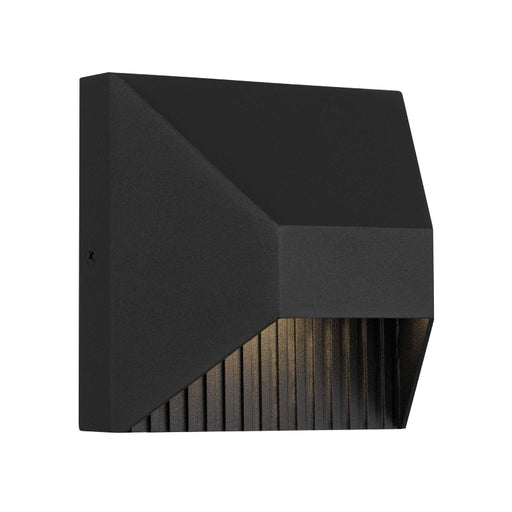 Alteck Lighting AW0008-3CCT-W Ribbed 1-lt 5" LED Outdoor Wall Sconce, 3CCT Selectable