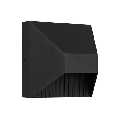 Alteck Lighting AW0008-3CCT-W Ribbed 1-lt 5" LED Outdoor Wall Sconce, 3CCT Selectable