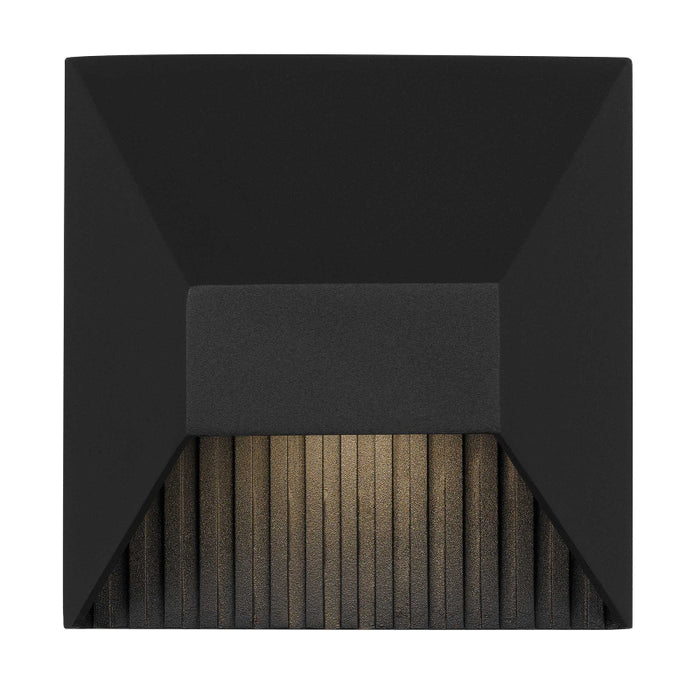 Alteck Lighting AW0008-3CCT-W Ribbed 1-lt 5" LED Outdoor Wall Sconce, 3CCT Selectable