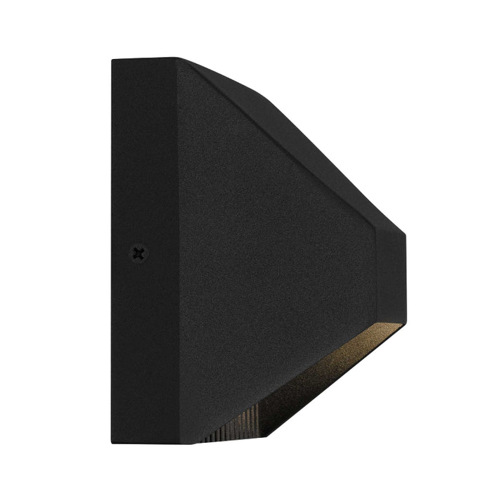 Alteck Lighting AW0008-3CCT-W Ribbed 1-lt 5" LED Outdoor Wall Sconce, 3CCT Selectable