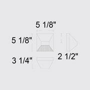 Alteck Lighting AW0008-3CCT-W Ribbed 1-lt 5" LED Outdoor Wall Sconce, 3CCT Selectable