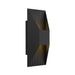 Alteck Lighting AW0009-3CCT-W Ribbed 1-lt 12" Tall LED Outdoor Wall Sconce, 3CCT Selectable