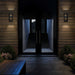 Alteck Lighting AW0009-3CCT-W Ribbed 1-lt 12" Tall LED Outdoor Wall Sconce, 3CCT Selectable