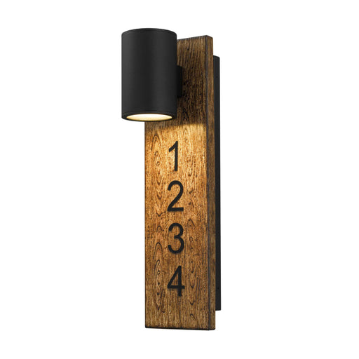 Alteck Lighting AW0010-3CCT-W Woodone 1-lt 19" Tall LED Outdoor Wall Sconce, 3CCT Selectable