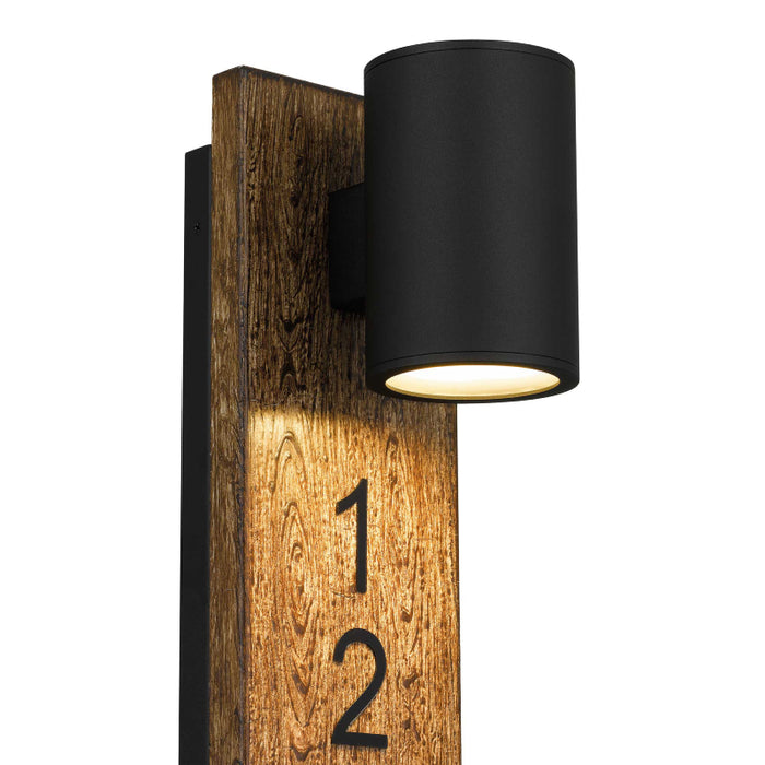 Alteck Lighting AW0010-3CCT-W Woodone 1-lt 19" Tall LED Outdoor Wall Sconce, 3CCT Selectable