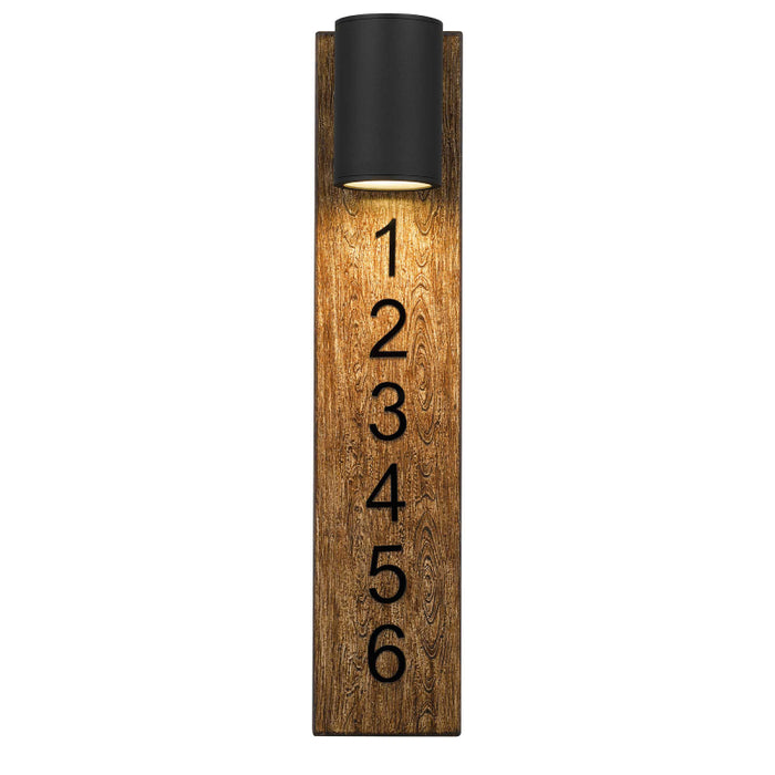 Alteck Lighting AW0011-3CCT-W Woodone 1-lt 26" Tall LED Outdoor Wall Sconce, 3CCT Selectable