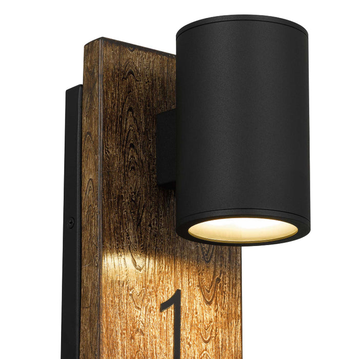 Alteck Lighting AW0011-3CCT-W Woodone 1-lt 26" Tall LED Outdoor Wall Sconce, 3CCT Selectable
