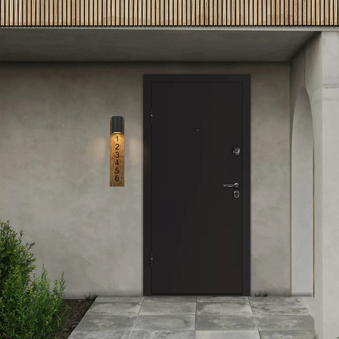 Alteck Lighting AW0011-3CCT-W Woodone 1-lt 26" Tall LED Outdoor Wall Sconce, 3CCT Selectable