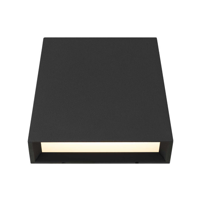 Alteck Lighting AW0026-3CCT-W Fillet 1-lt 6" LED Outdoor Wall Sconce, 3CCT Selectable